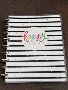 HAPPY PLANNER Classic Discbound Planner, Notebook, Craft Office Polka Dot Stripe